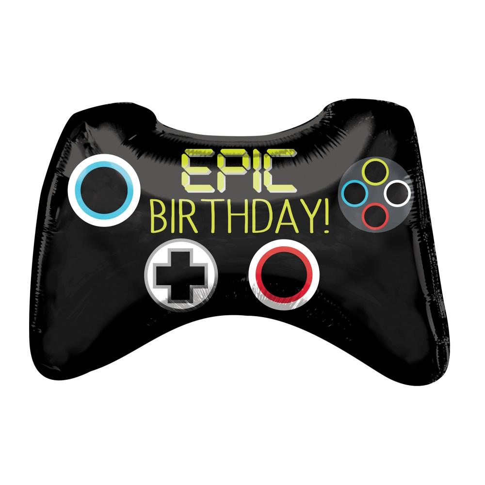 Epic Party Game Controller SuperShape 71x45cm Balloons & Streamers - Party Centre