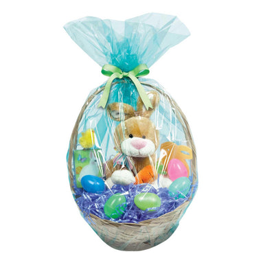 Solid Aqua Basket Bag Favours - Party Centre