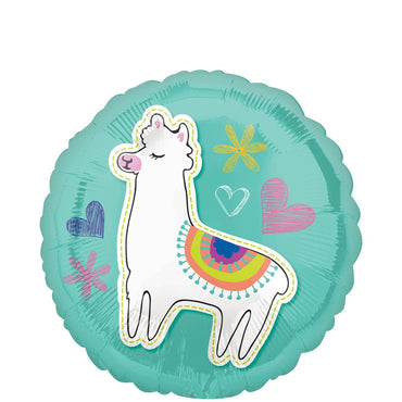 Selfie Celebration Llama Foil Balloon 45cm Balloons & Streamers - Party Centre