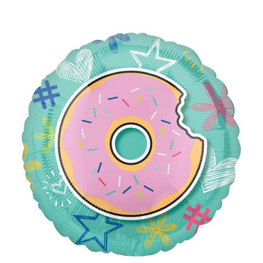 Selfie Celebration Donut Foil Balloon 45cm