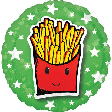 Epic Party French Fries Foil Balloon 45cm Balloons & Streamers - Party Centre