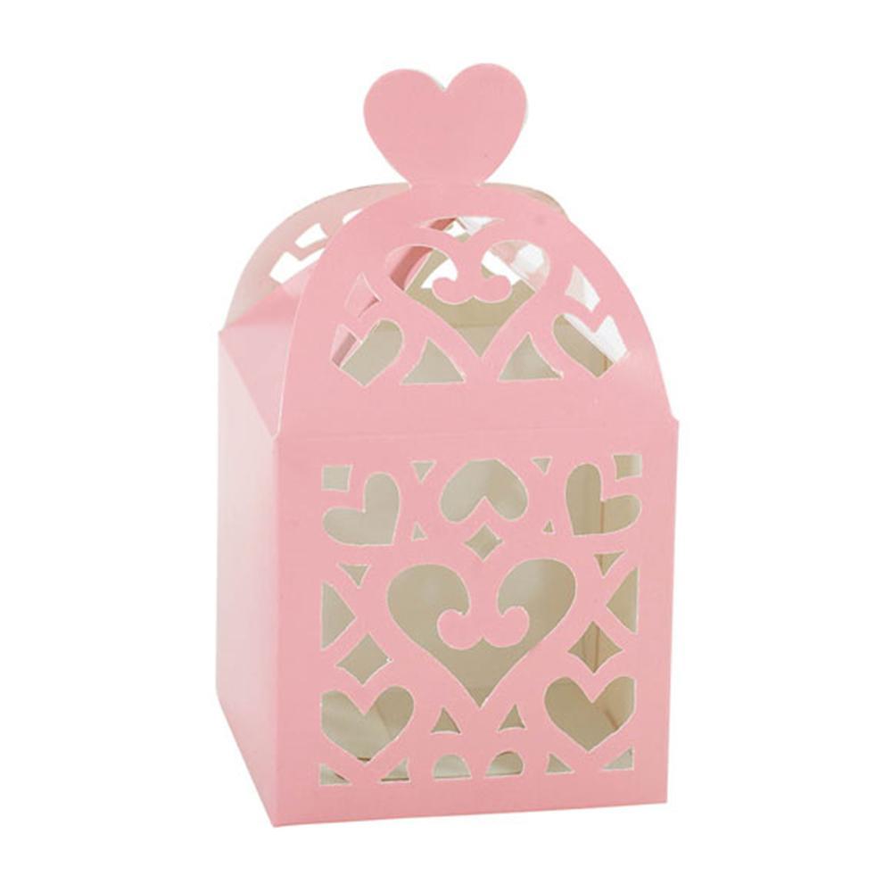 New Pink Lantern Favor Boxes 6cm, 50pcs Favours - Party Centre