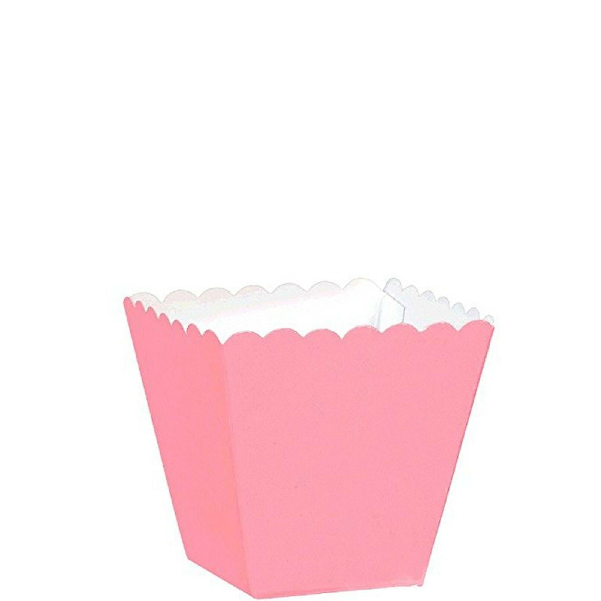 New Pink Scalloped Favor Boxes 100pcs Favours - Party Centre