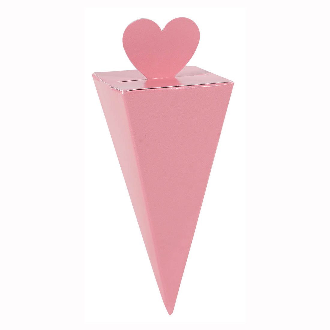 New Pink Cone Favor Boxes 50pcs Favours - Party Centre