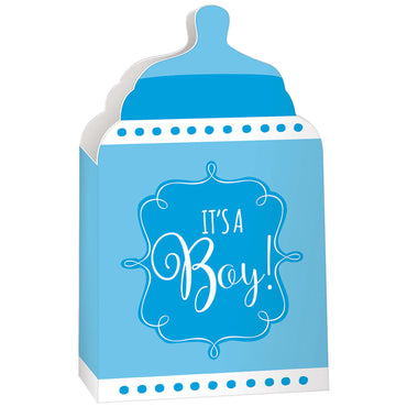 Baby Shower Blue Bottle Paper Containers 24pcs