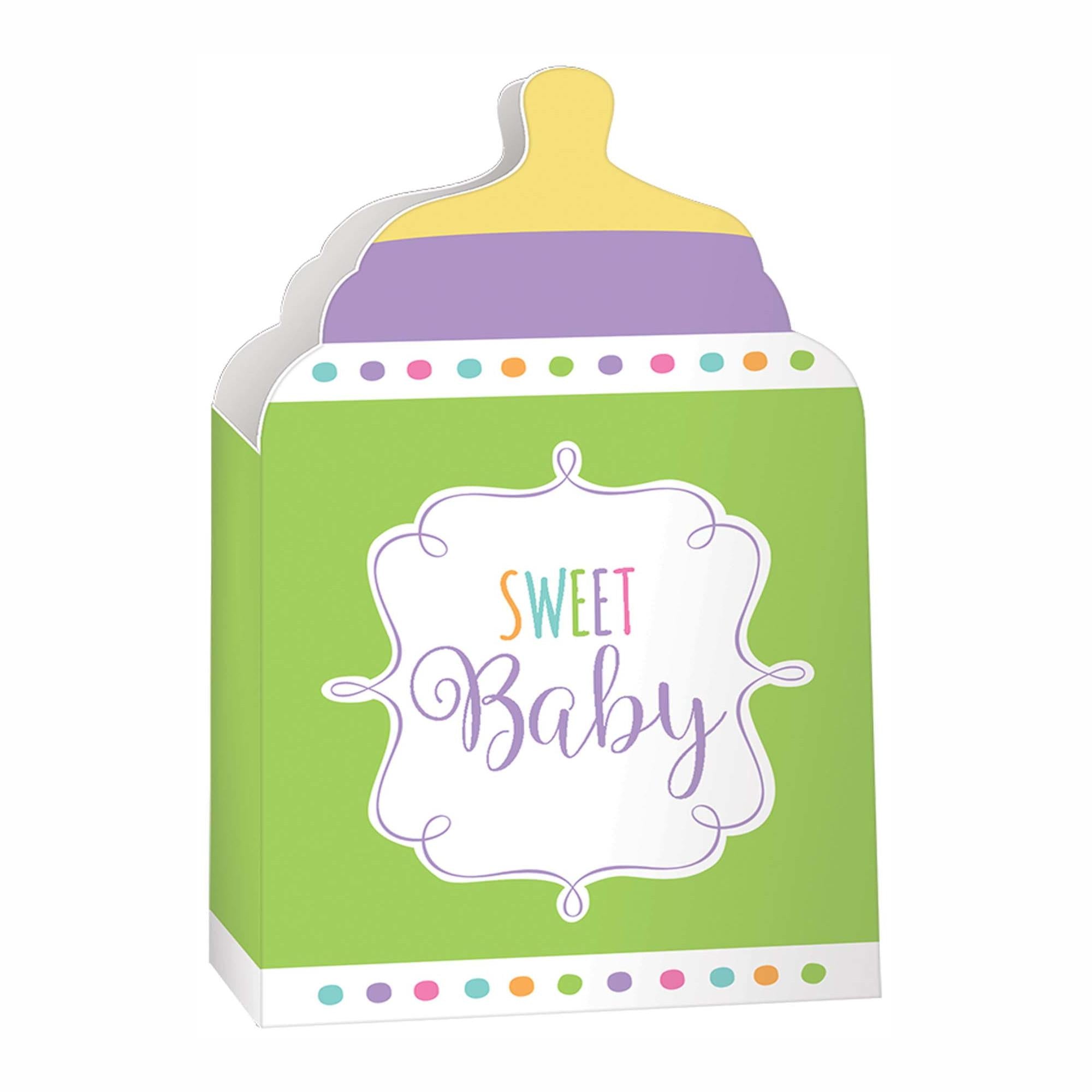 Baby Shower Neutral Bottle Paper Containers 24pcs Party Favors - Party Centre