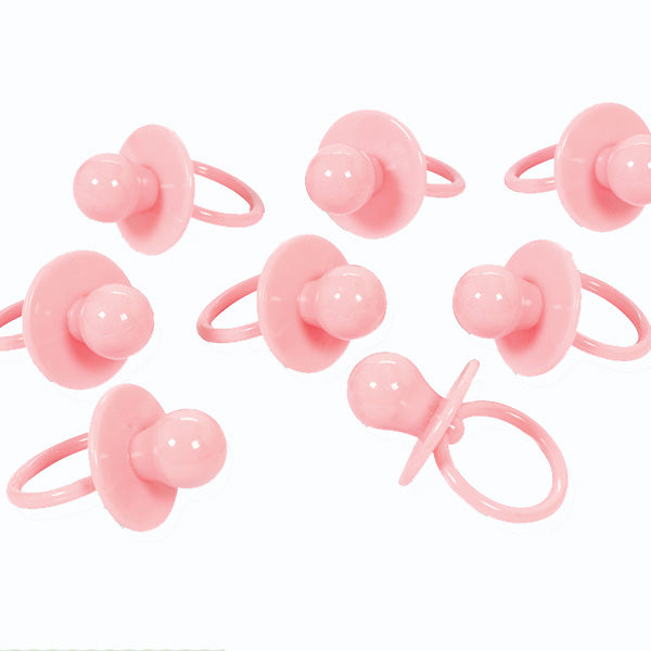 Baby Shower Large Pink Pacifier Favor 8pcs