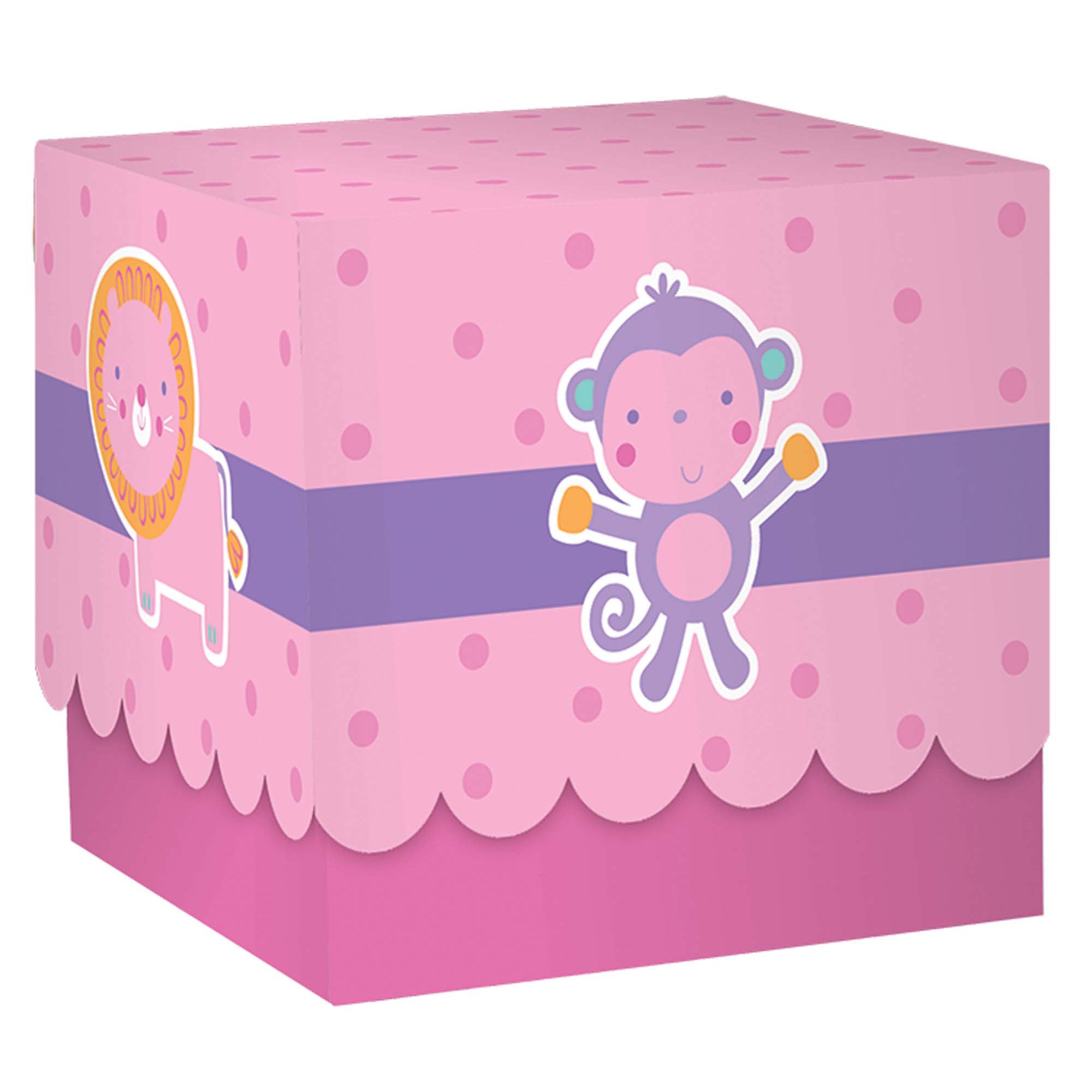Baby Shower Pink Printed Paper Boxes 24pcs