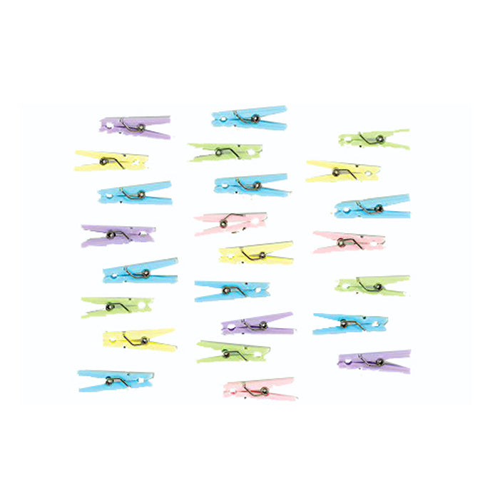 Baby Shower Neutral Clothespin Favors 24pcs