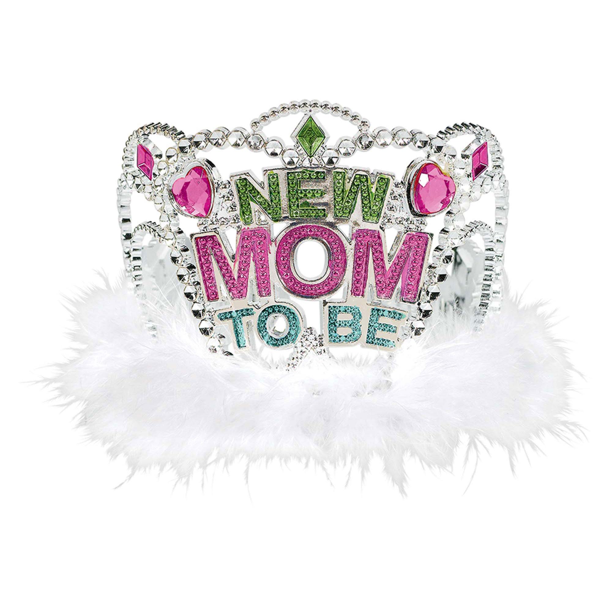 Baby Shower Marabou with Tiara Costumes & Apparel - Party Centre