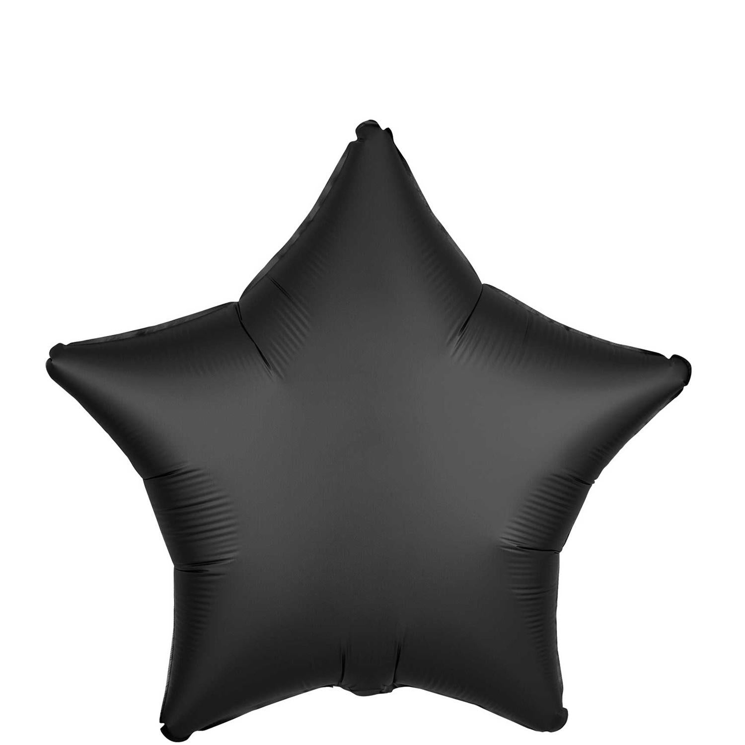 Onyx Satin Luxe Star Foil Balloon 45cm Balloons & Streamers - Party Centre
