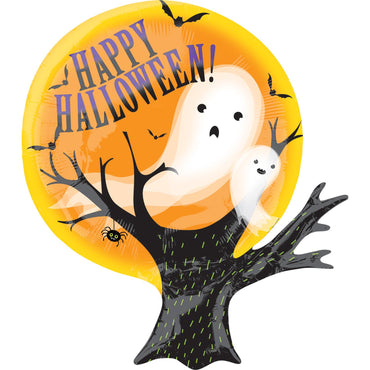 Spooky Ghosts Junior Shape Foil Balloon 43x50cm Balloons & Streamers - Party Centre