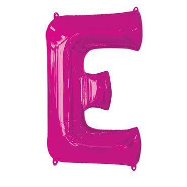 Pink Letter E Mini Shape Foil Balloon 40cm Balloons & Streamers - Party Centre