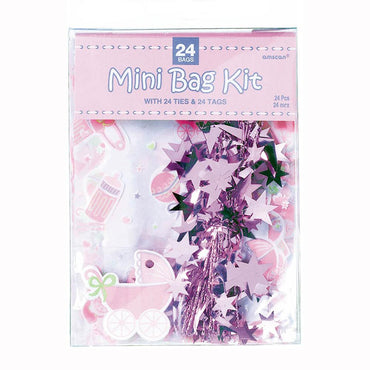 Pink Mini Cello Bags 24pcs Party Favors - Party Centre