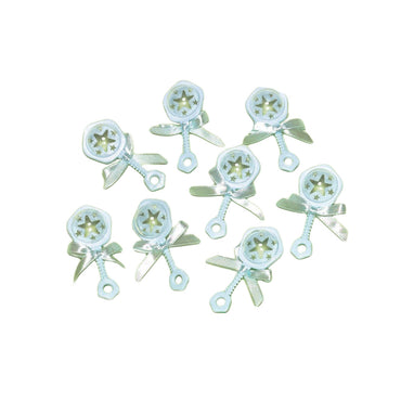 Baby Rattle Blue Favors 8pcs Party Favors - Party Centre