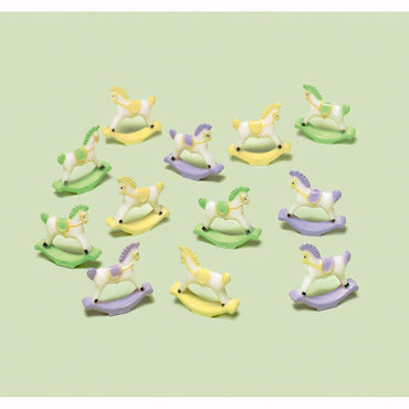 Mini Rocking Horse Charms 12pcs Party Favors - Party Centre