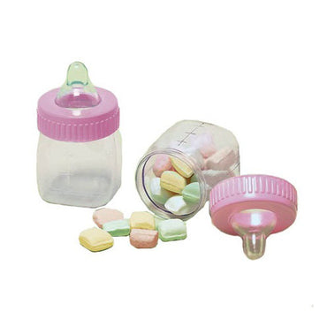 Pink Fillable Baby Bottles 6pcs