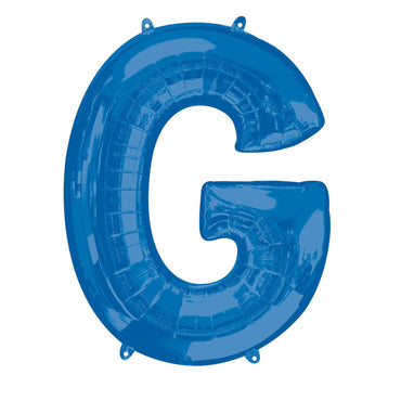 Blue Letter G Mini Shape Foil Balloon 40cm Balloons & Streamers - Party Centre