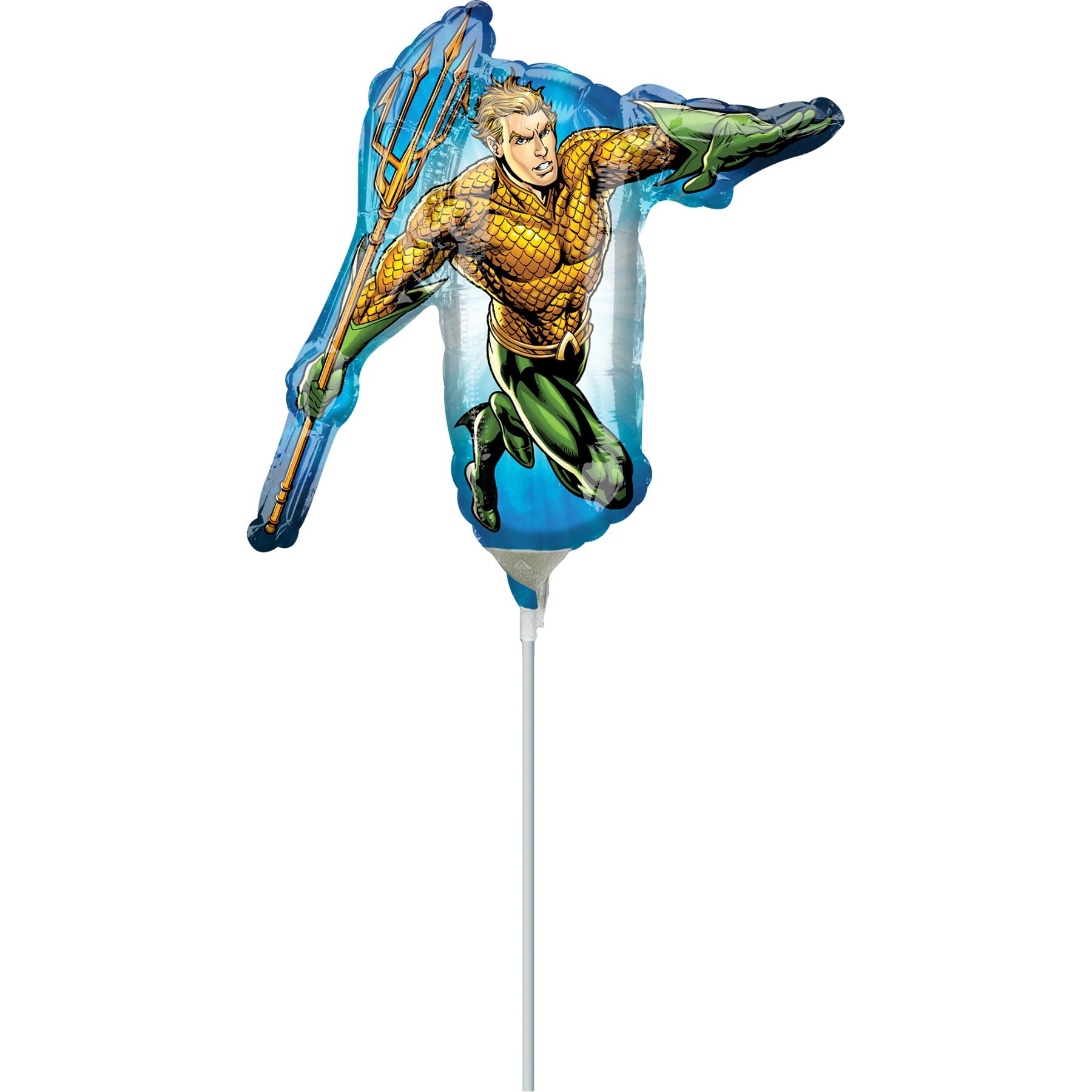 Aquaman Mini Shape Foil Balloon Balloons & Streamers - Party Centre
