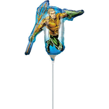Aquaman Mini Shape Foil Balloon Balloons & Streamers - Party Centre
