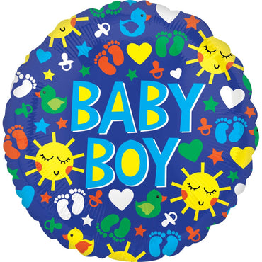 Baby Boy Sunshine Fun ColorBlast Balloon 53cm Balloons & Streamers - Party Centre
