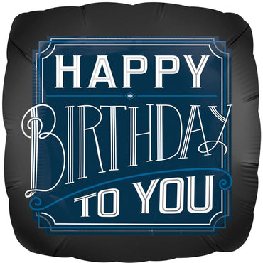 Happy Birthday Man Jumbo Foil Balloon 71cm Balloons & Streamers - Party Centre