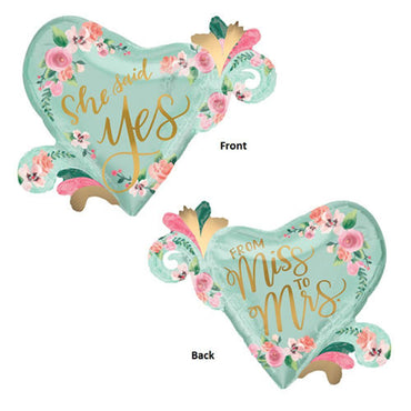 Mint To Be SuperShape Foil Balloon 81x66cm Balloons & Streamers - Party Centre