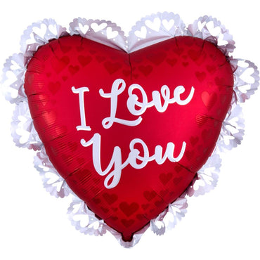 Love Sangria Satin SuperShape Foil Balloon 58x53cm Balloons & Streamers - Party Centre