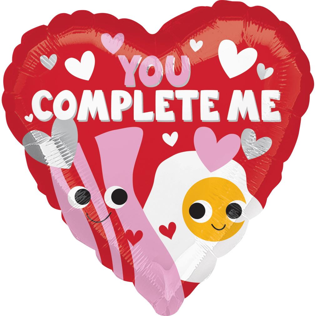 You Complete Me Foil Balloon 45cm Balloons & Streamers - Party Centre