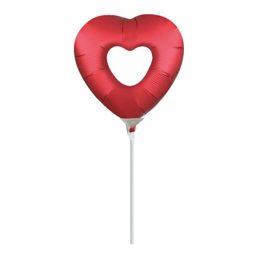 Open Heart Sangria Mini Shape Foil Balloon Balloons & Streamers - Party Centre
