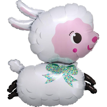 Lamby SuperShape Foil Balloon 63x71cm Balloons & Streamers - Party Centre