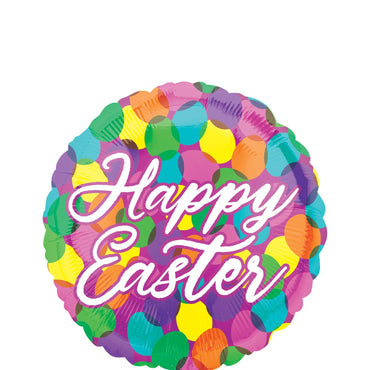 Egg Confetti Round Foil Balloon 45cm Balloons & Streamers - Party Centre