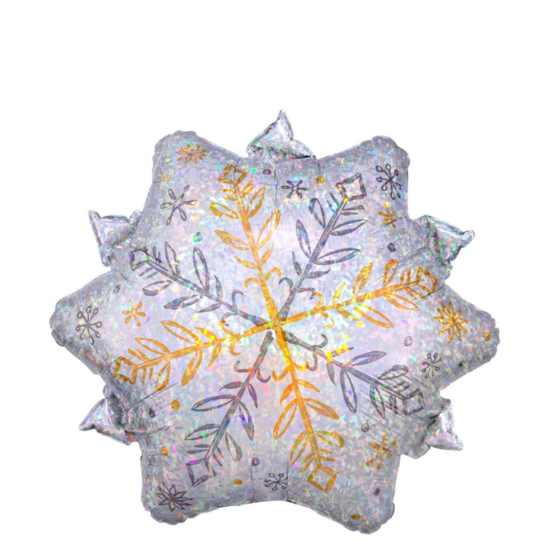 Shining Snow Holographic Balloon 45cm Balloons & Streamers - Party Centre