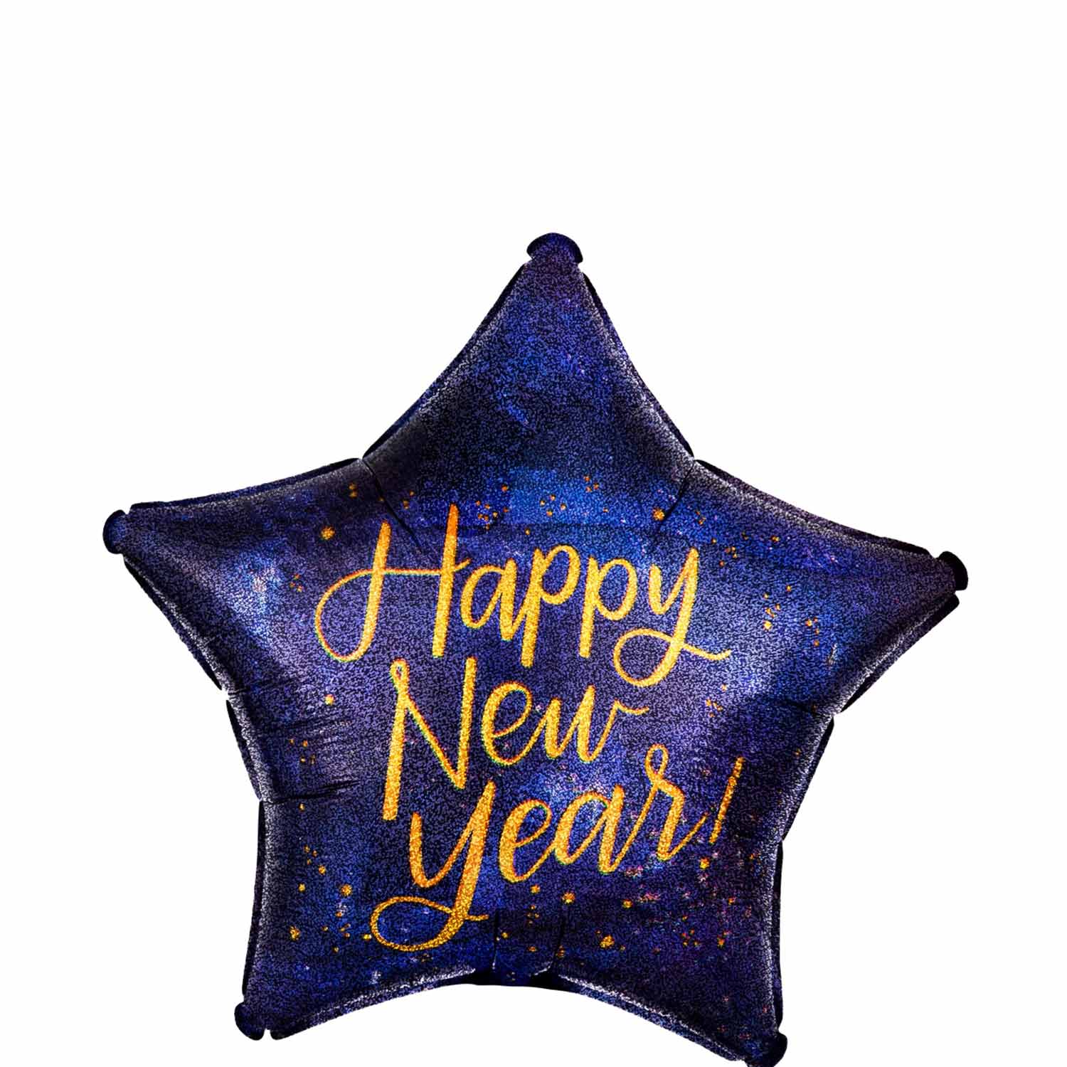 Midnight New Year Star Foil Balloon 45cm Balloons & Streamers - Party Centre