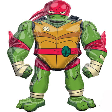 Rise of the TMNT Raphael Airwalker Balloon 47x54cm Balloons & Streamers - Party Centre