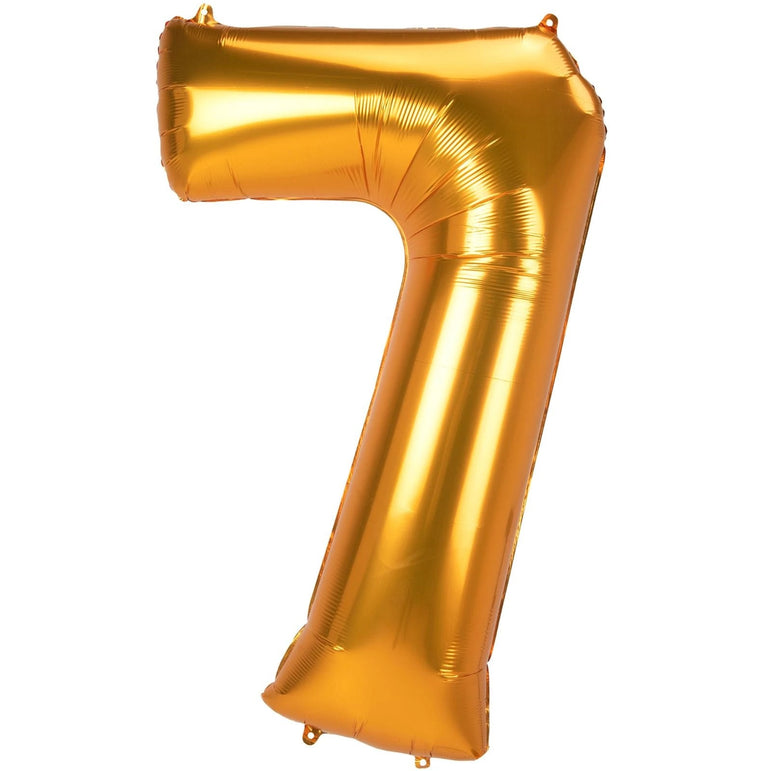 Gold Number Jumbo Foil Balloons