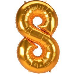 Gold Number Jumbo Foil Balloons