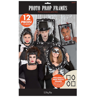 Gothic Photo Booth Frame Props 12pcs Party Accessories - Party Centre