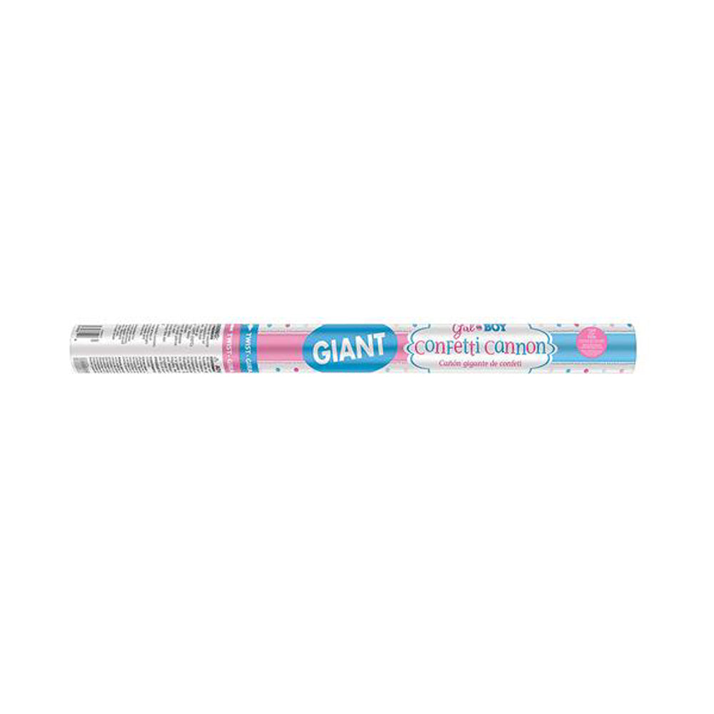 Girl Gender Reveal Confetti Cannon 24in Party Accessories - Party Centre