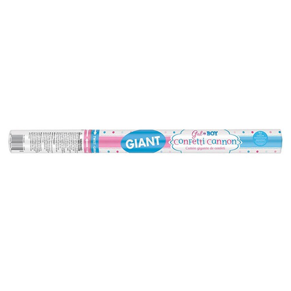 Boy Gender Reveal Confetti Cannon 24in Party Accessories - Party Centre