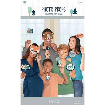 Bearly Wait Boy Photo Props 13pcs Party Accessories - Party Centre