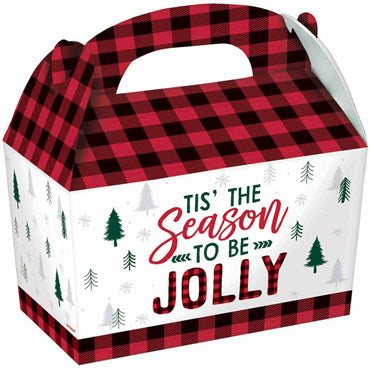 Cozy Holiday Large Gable Boxes 5pcs Favours - Party Centre