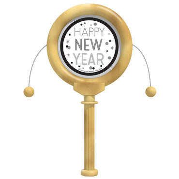 New Year's Large Plastic Slide Drum 8in x 4in Favours - Party Centre