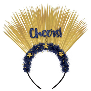 Midnight Cheers Marabou Headband Costumes & Apparel - Party Centre