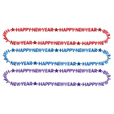 Happy New Year Multi  Bead Costumes & Apparel - Party Centre