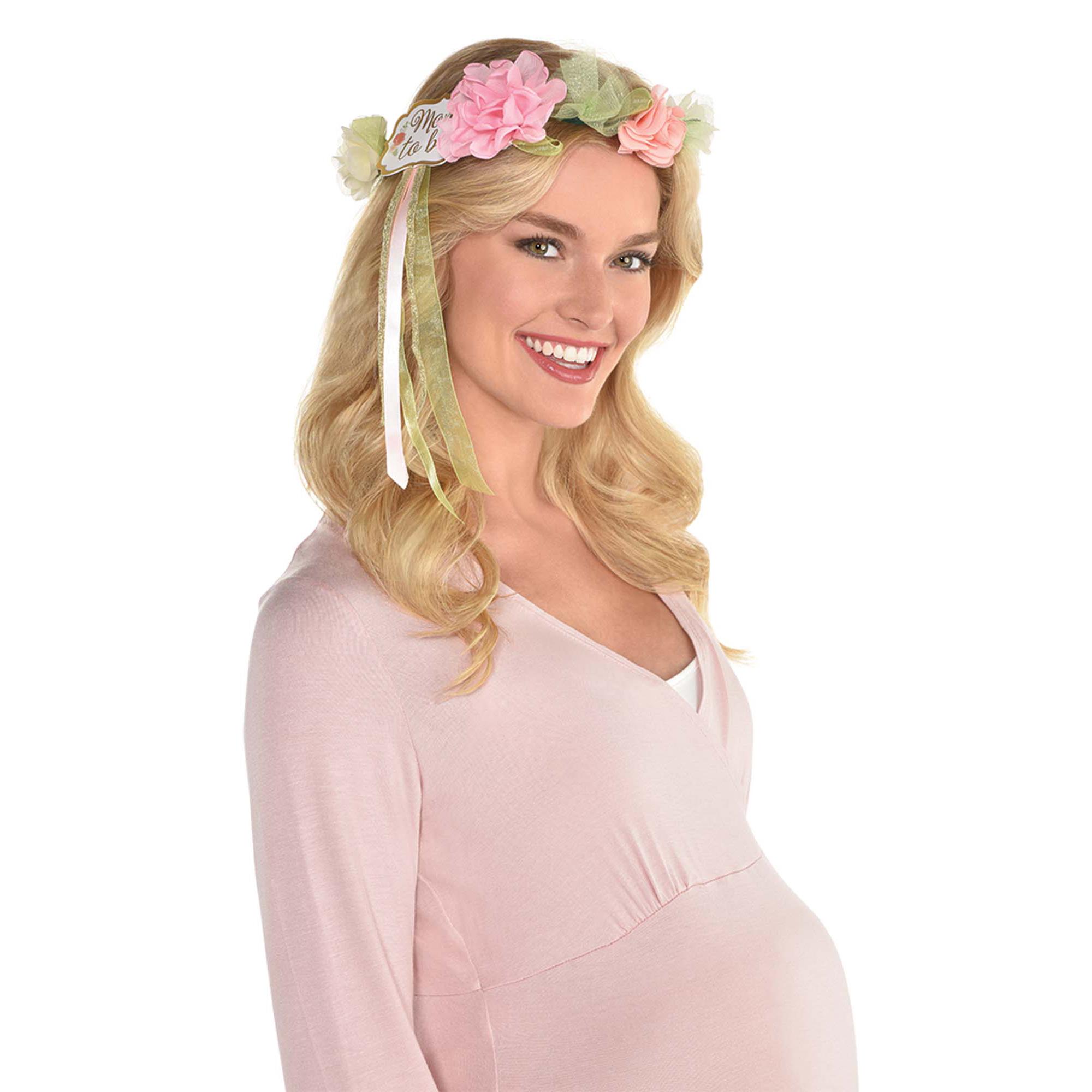 Floral Baby Mom To Be Head Garland Costumes & Apparel - Party Centre