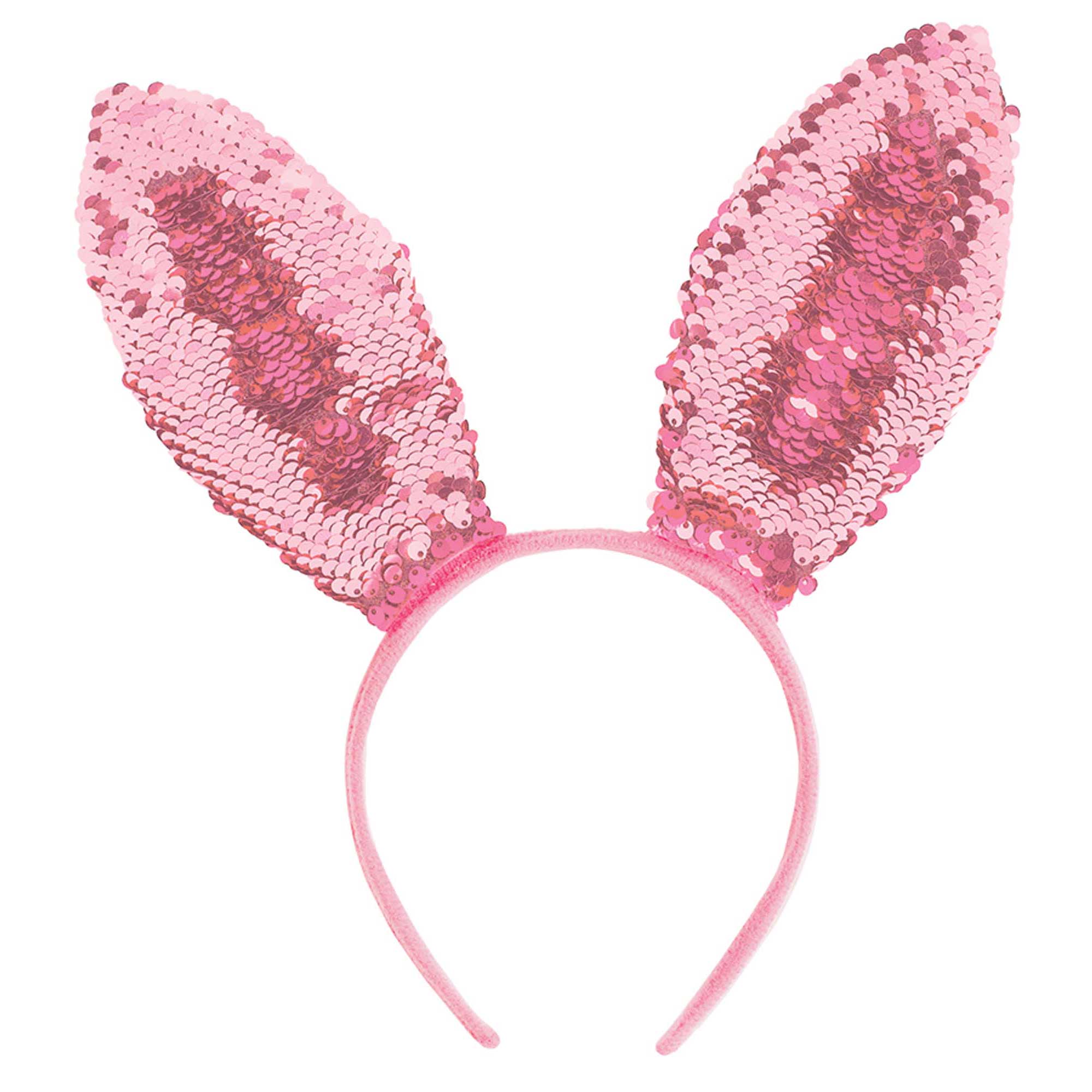 Bunny Sequined Ears Costumes & Apparel - Party Centre