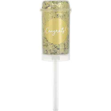 Wedding Push-Up Confetti Popper Gold Foil 2pcs