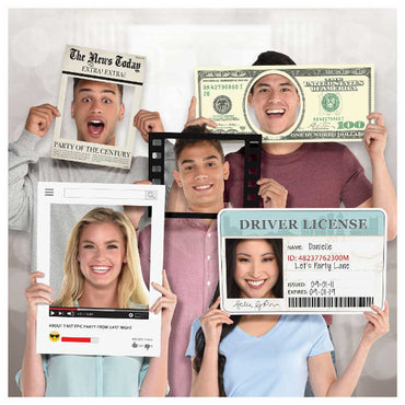 Fun Frames Paper Photo Props 5pcs Party Accessories - Party Centre