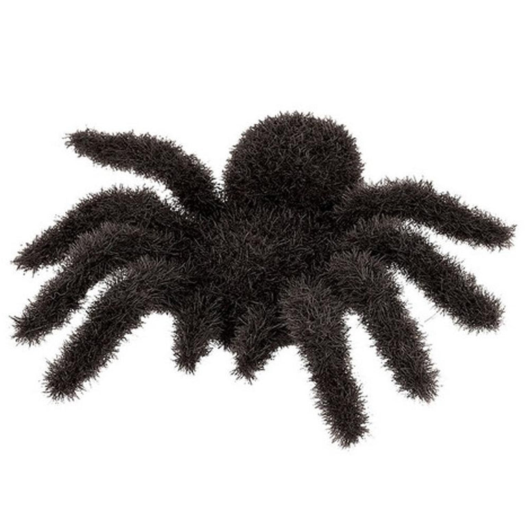 Fuzzy Spiders Multi-Pack Plastic 6pcs Decorations - Party Centre